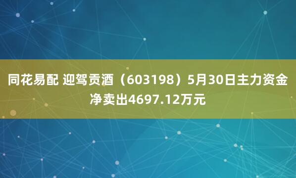 同花易配 迎驾贡酒（603198）5月30日主力资金净卖出4697.12万元